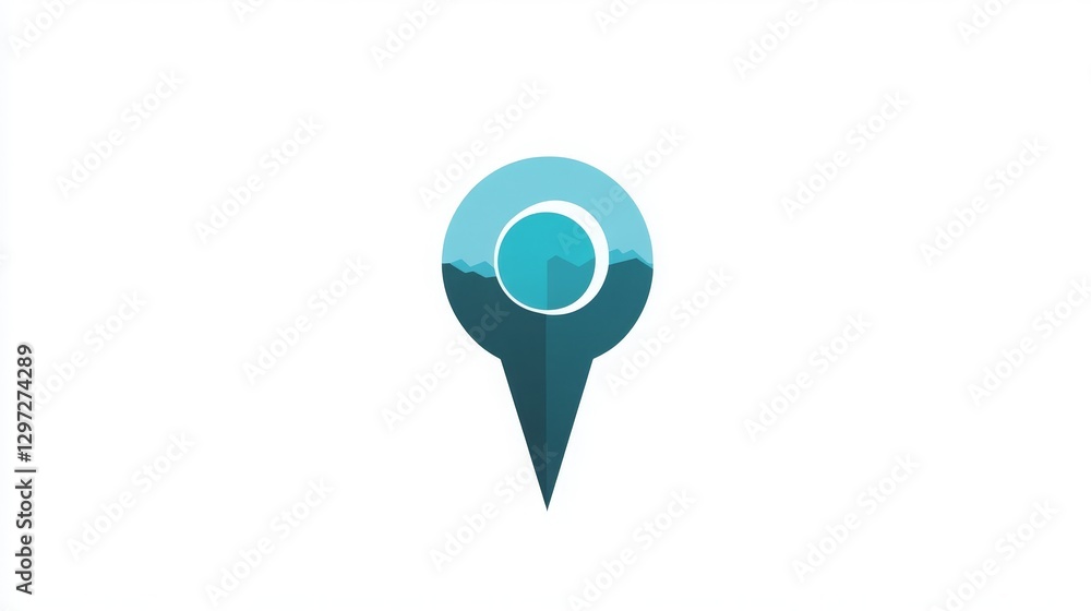 Geometric direction pointer--simple logo vector. Geometric direction pointer--simple logo vector.
