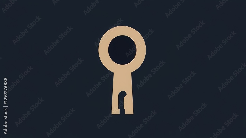 Simple keyhole symbol. Simple keyhole symbol.