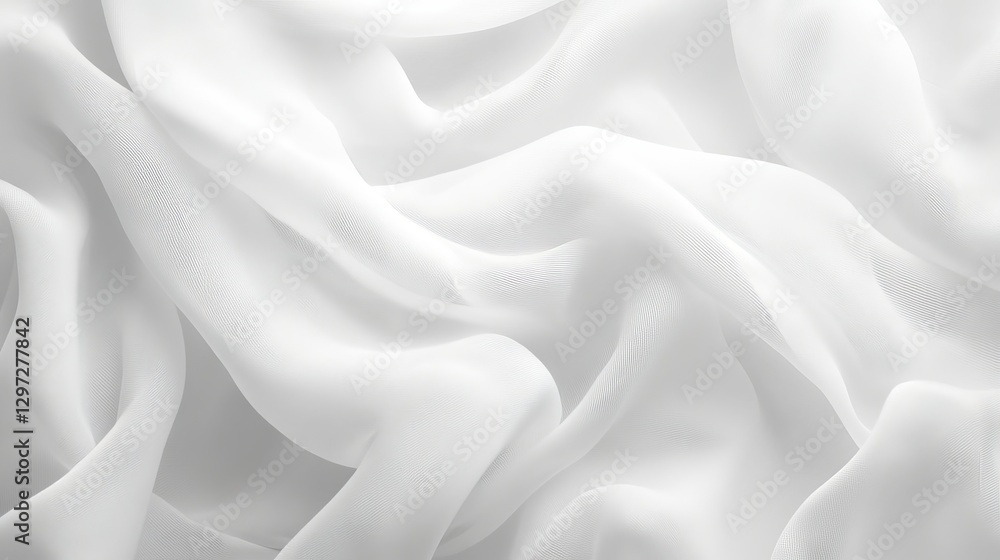Obraz premium White fabric mesh texture background. 