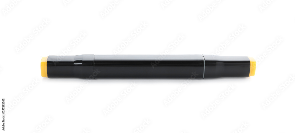One double sided marker isolated on white One double sided marker isolated on white