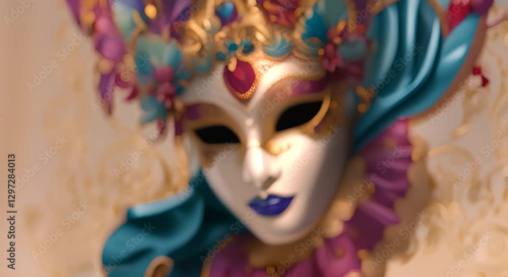Venetian carnival mask 4K Venetian carnival mask 4K