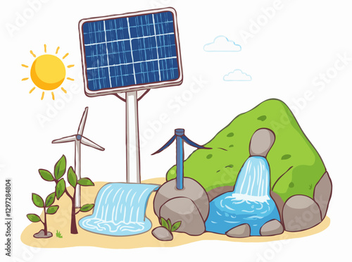 Renewable Energy Sources: Solar Power and Hydroelectricity