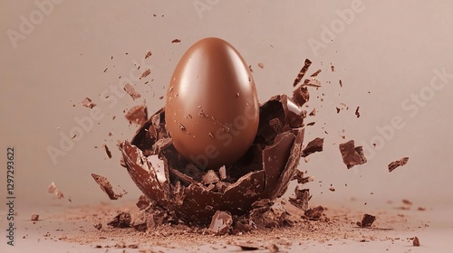 Exploded Chocolate Egg
