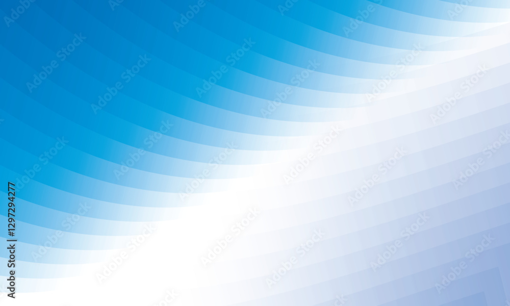 Abstract blue and white background with smooth gradient and curved lines Abstract blue and white background with smooth gradient and curved lines