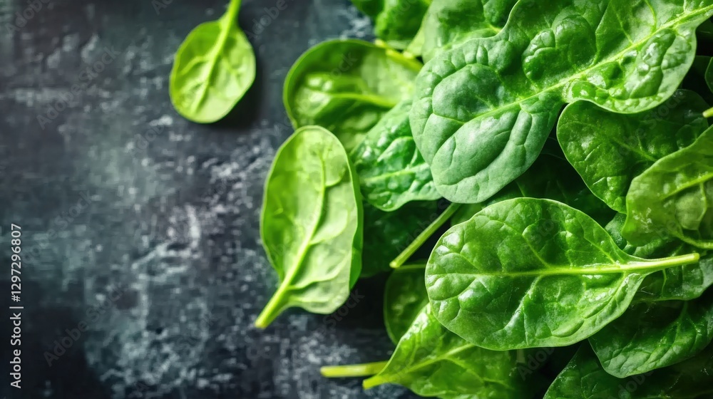 Close-up shot of modern spinach harvesting technology in USA showcasing minimalism Close-up shot of modern spinach harvesting technology in USA showcasing minimalism
