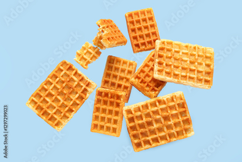 Scattered golden brown belg...