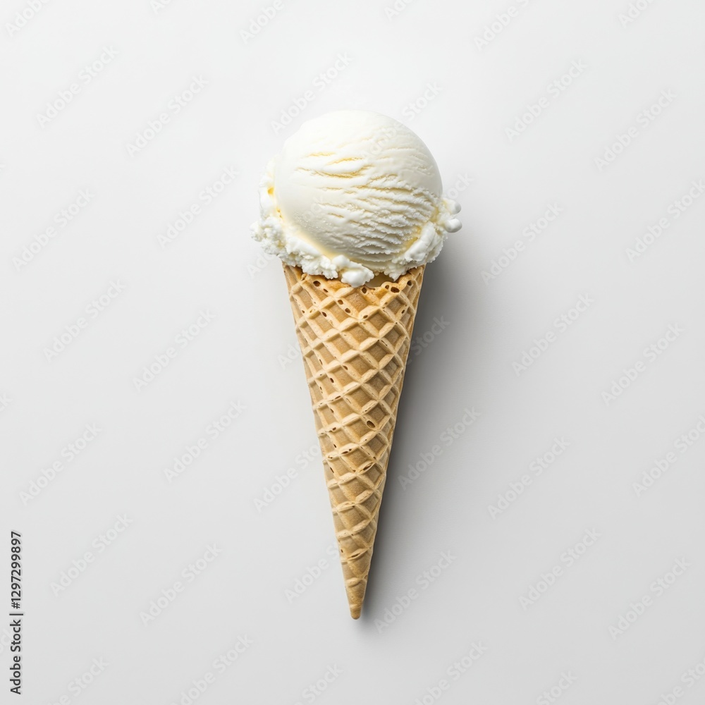 Vanilla Ice Cream Cone Vanilla Ice Cream Cone