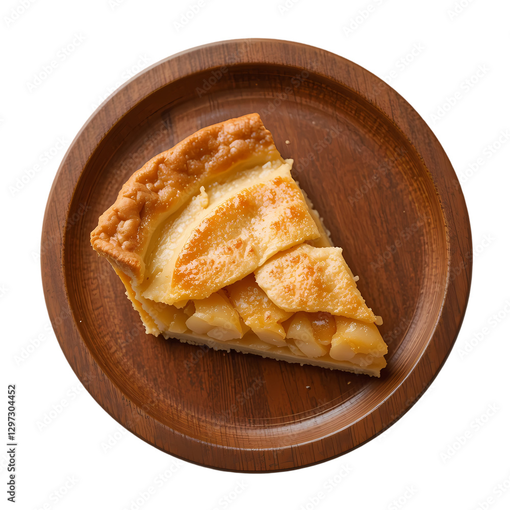 Delicious Apple Pie Slice isolated on transparent background Delicious Apple Pie Slice isolated on transparent background