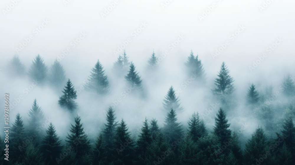 Fototapeta premium Fog in the forest