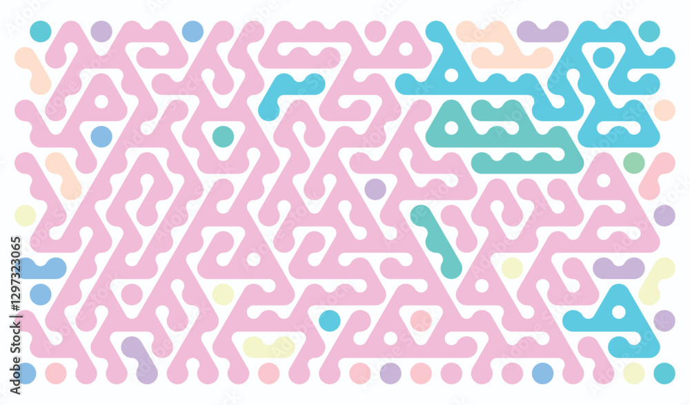 Abstract Colorful Hexagonal Pattern Abstract Colorful Hexagonal Pattern