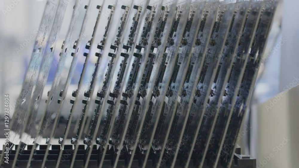 Electronics manufacturing of circuit boards in a factory Electronics manufacturing of circuit boards in a factory
