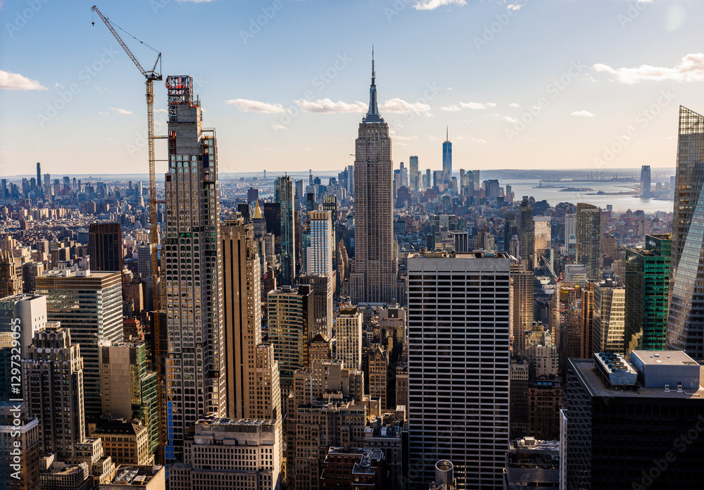Fototapeta premium The Empire State Building in New York City.