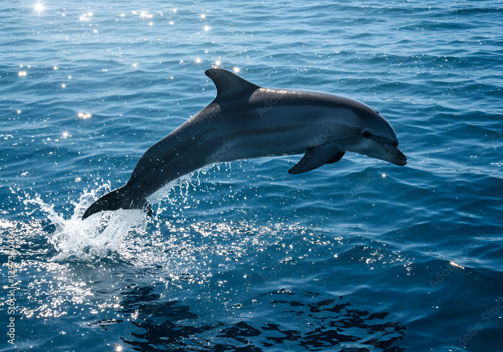 Fototapeta premium dolphin jumping out of water