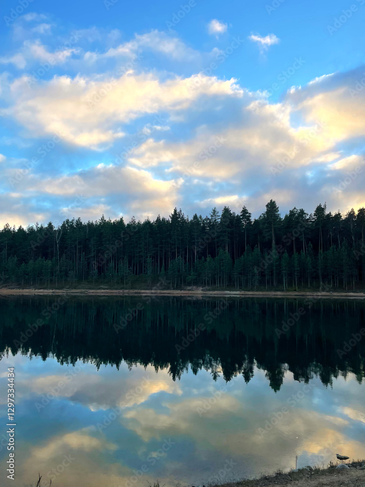 Fototapeta premium horizontal symmetry in photography – landscape