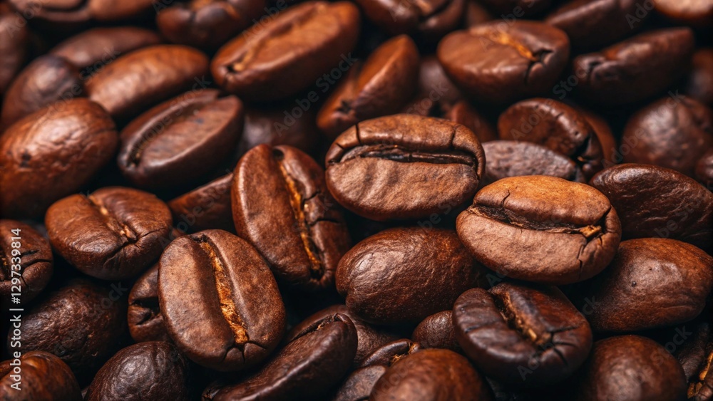 Dark roasted coffee beans background. Rich, flavorful, and aromatic, ideal for coffee-related designs.
Dark roasted coffee beans background. Rich, flavorful, and aromatic, ideal for coffee-related designs.