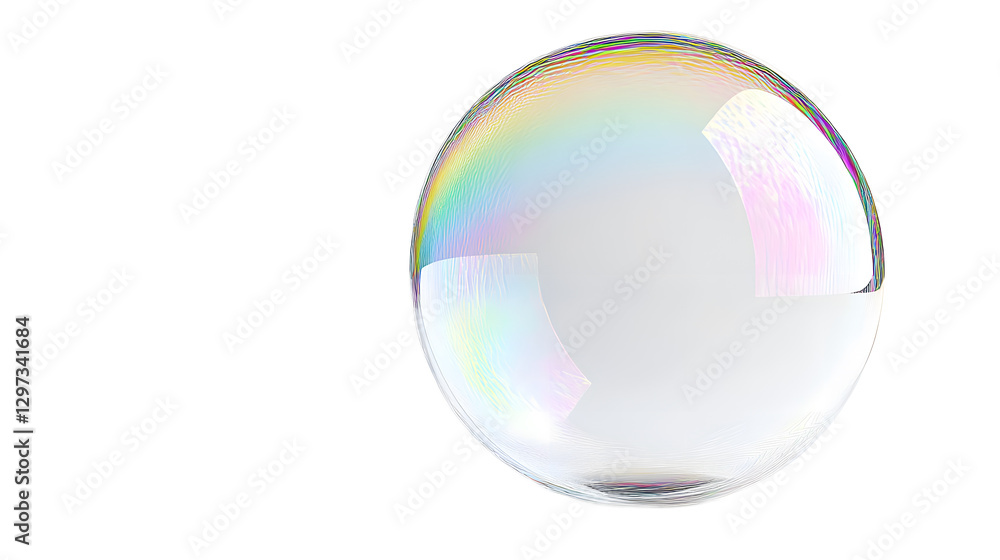 Super soap bubble,on transparent background Super soap bubble,on transparent background