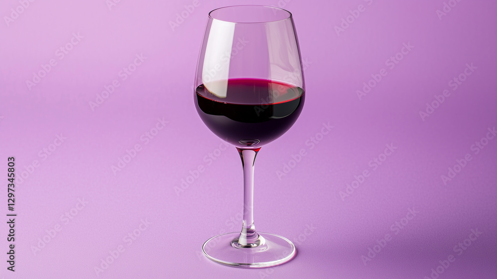 Glass of Red Wine on Purple Background
Glass of Red Wine on Purple Background