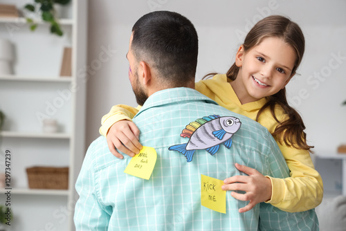 Smiling little girl playing...