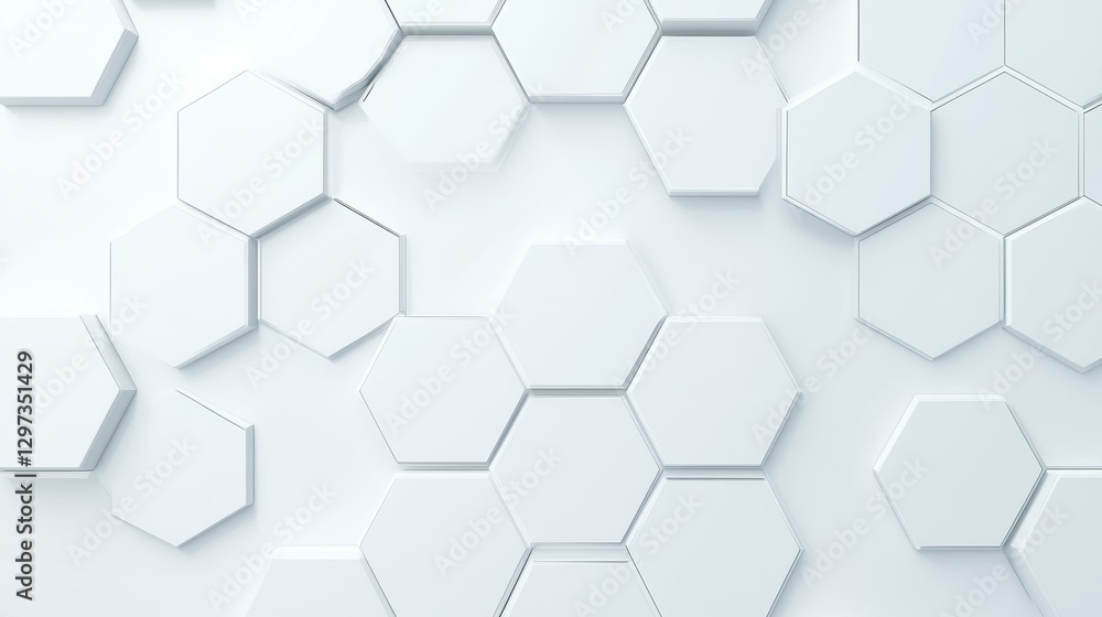 Fototapeta premium Discover an abstract hexagon design featuring modern tech patterns that enriches any visual project.