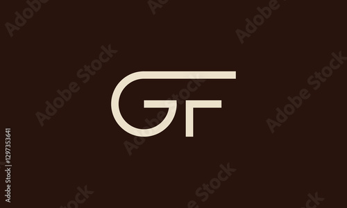 GF monogram logo design