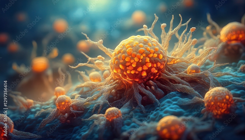 cancerous cells background, healthcare concept cancerous cells background, healthcare concept