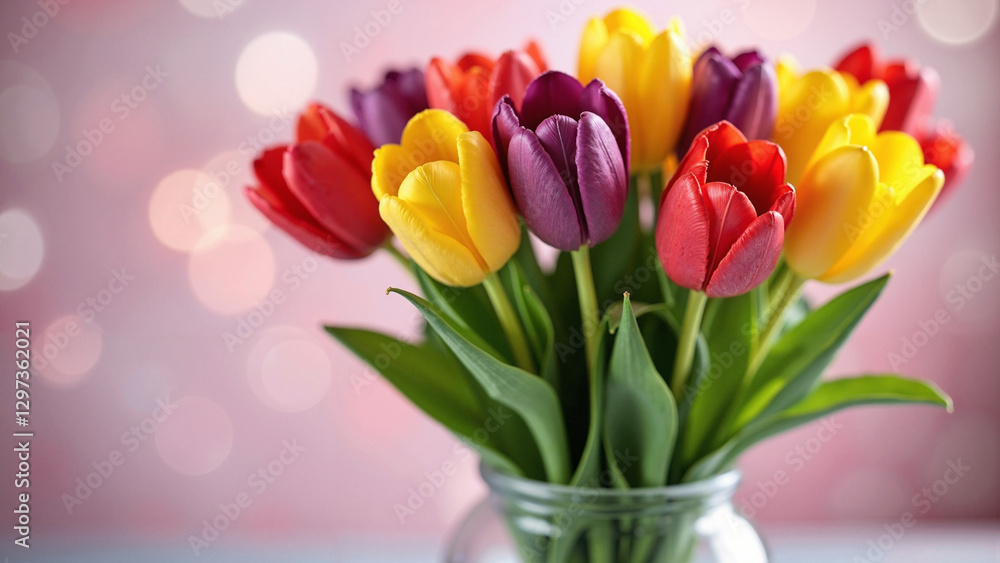 Vibrant Tulip Bouquet: Perfect for Mother's Day Marketing, Floral Ads, and Spring Celebrations Vibrant Tulip Bouquet: Perfect for Mother's Day Marketing, Floral Ads, and Spring Celebrations