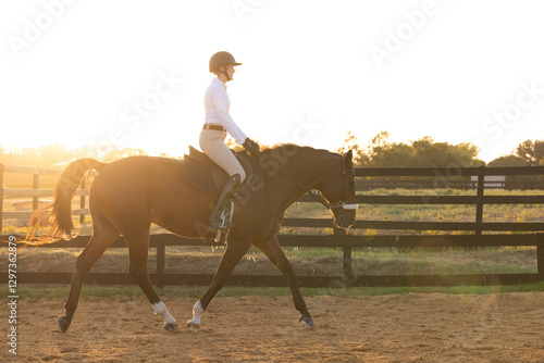 Photography Horse Equestrian hunter jumper riding portrait tack English attire  trot