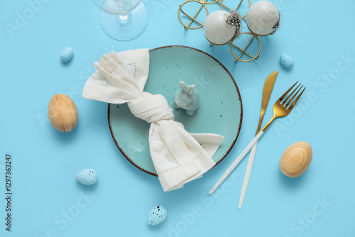 Easter table setting with a...