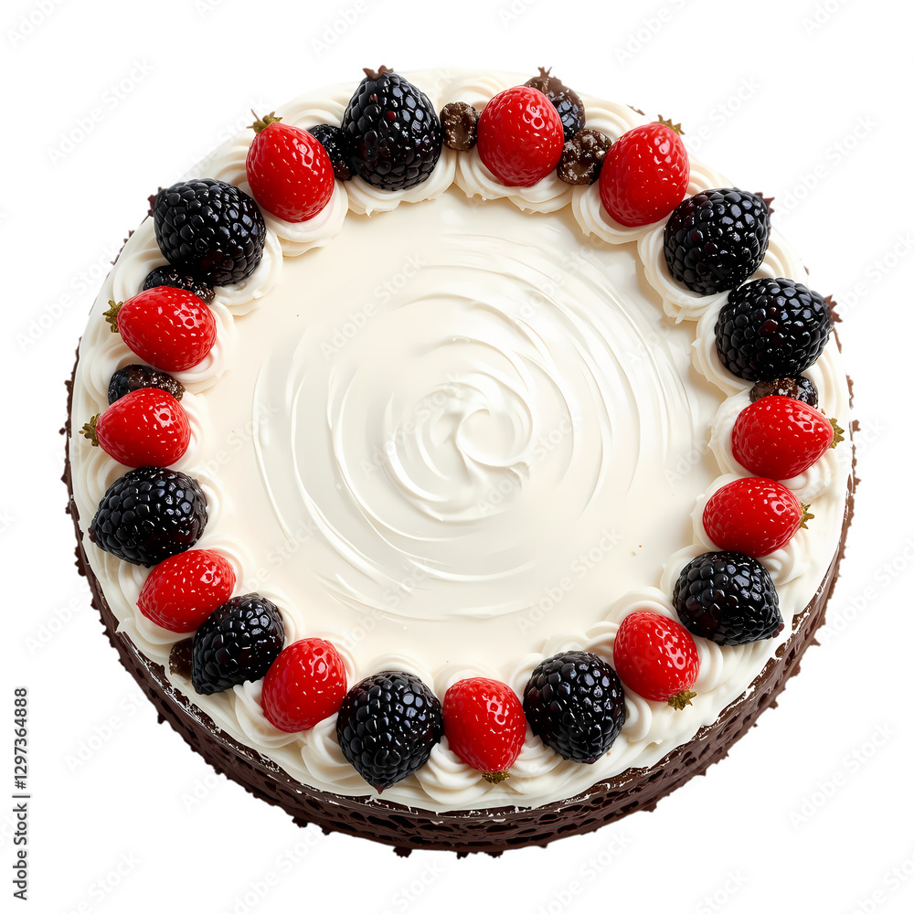 Berrylicious Cake: Recipe & Images isolated on transparent background Berrylicious Cake: Recipe & Images isolated on transparent background