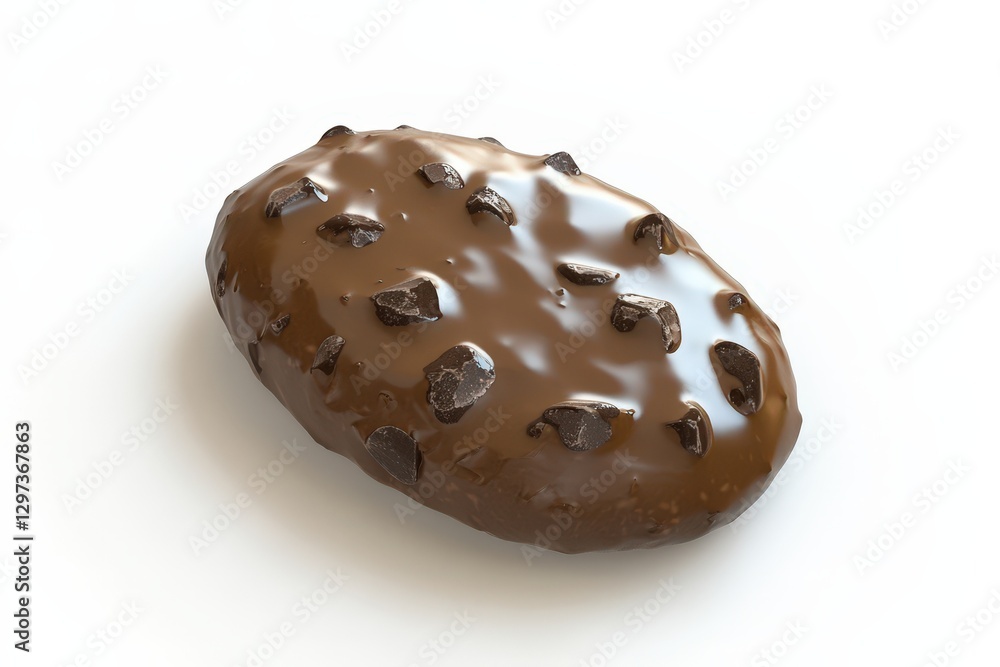 Chocolate Covered Cookie With Chocolate Chunks Chocolate Covered Cookie With Chocolate Chunks