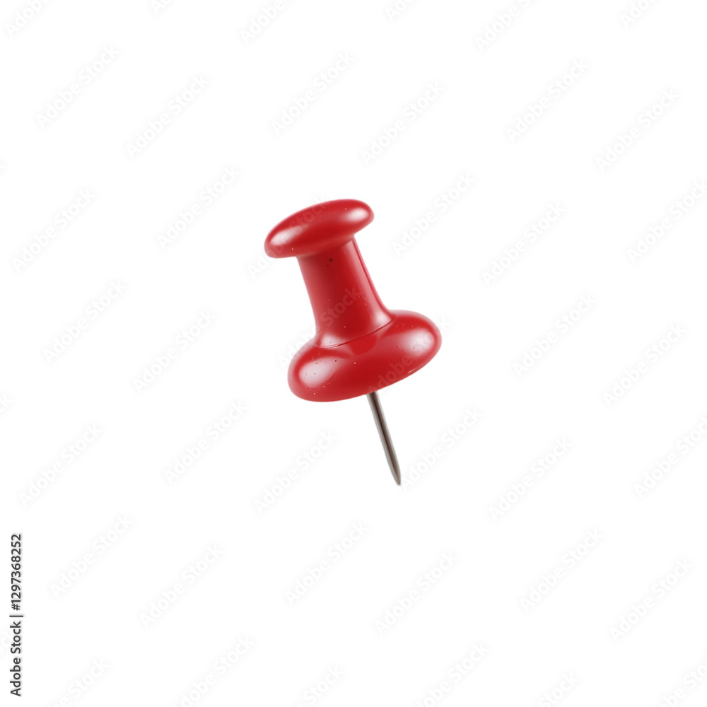 Red Push Pin: High-Res Image Download isolated on transparent background Red Push Pin: High-Res Image Download isolated on transparent background
