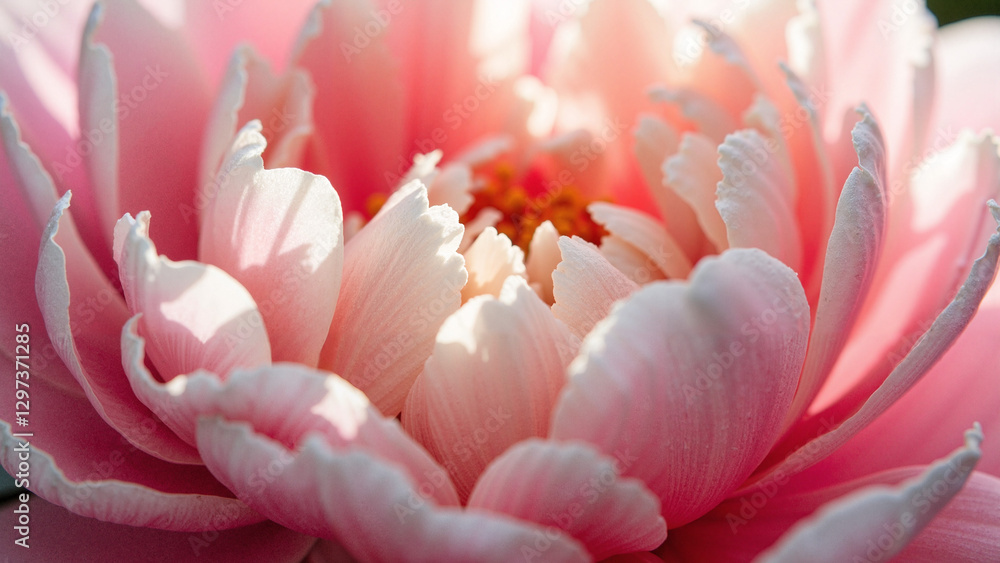 Exquisite Peony Close-up: Soft Pink Petals with Dew for Mother's Day Campaigns, Floral Websites, and Beauty Ads Exquisite Peony Close-up: Soft Pink Petals with Dew for Mother's Day Campaigns, Floral Websites, and Beauty Ads