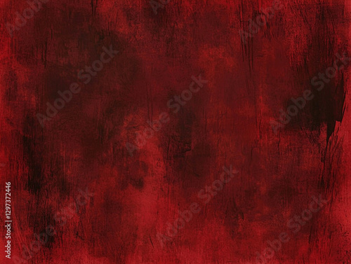 Dark red grunge texture background. Abstract art with brushstrokes.