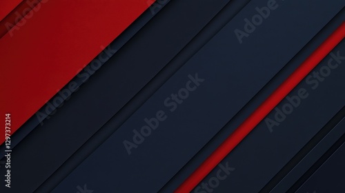 Navy Blue Gradient Banner with Red Diagonal Stripe for Independence Day