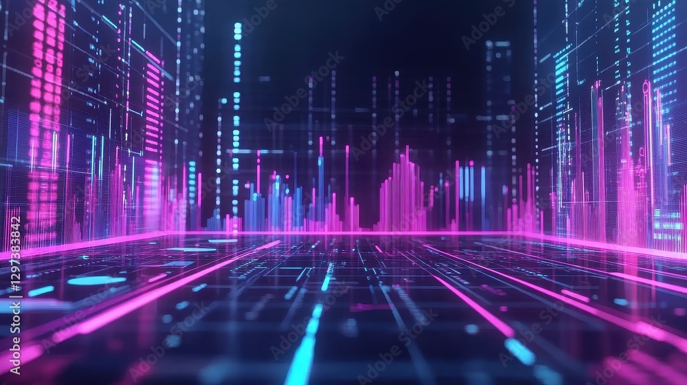 Marketing analysis with digital charts and graphs flat design front view technology theme animation vivid. Marketing analysis with digital charts and graphs flat design front view technology theme animation vivid.