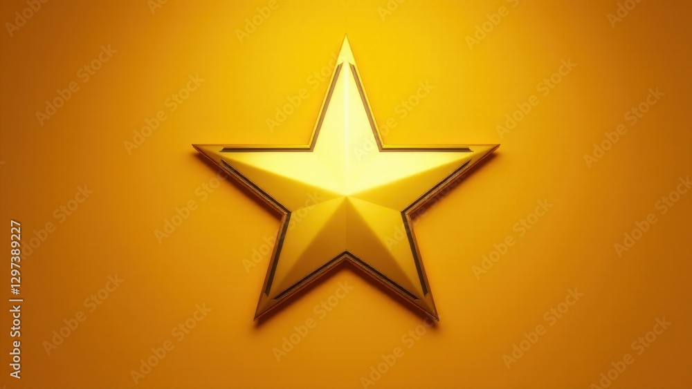 A gold star on a yellow background, symbolizing excellence or achievement A gold star on a yellow background, symbolizing excellence or achievement