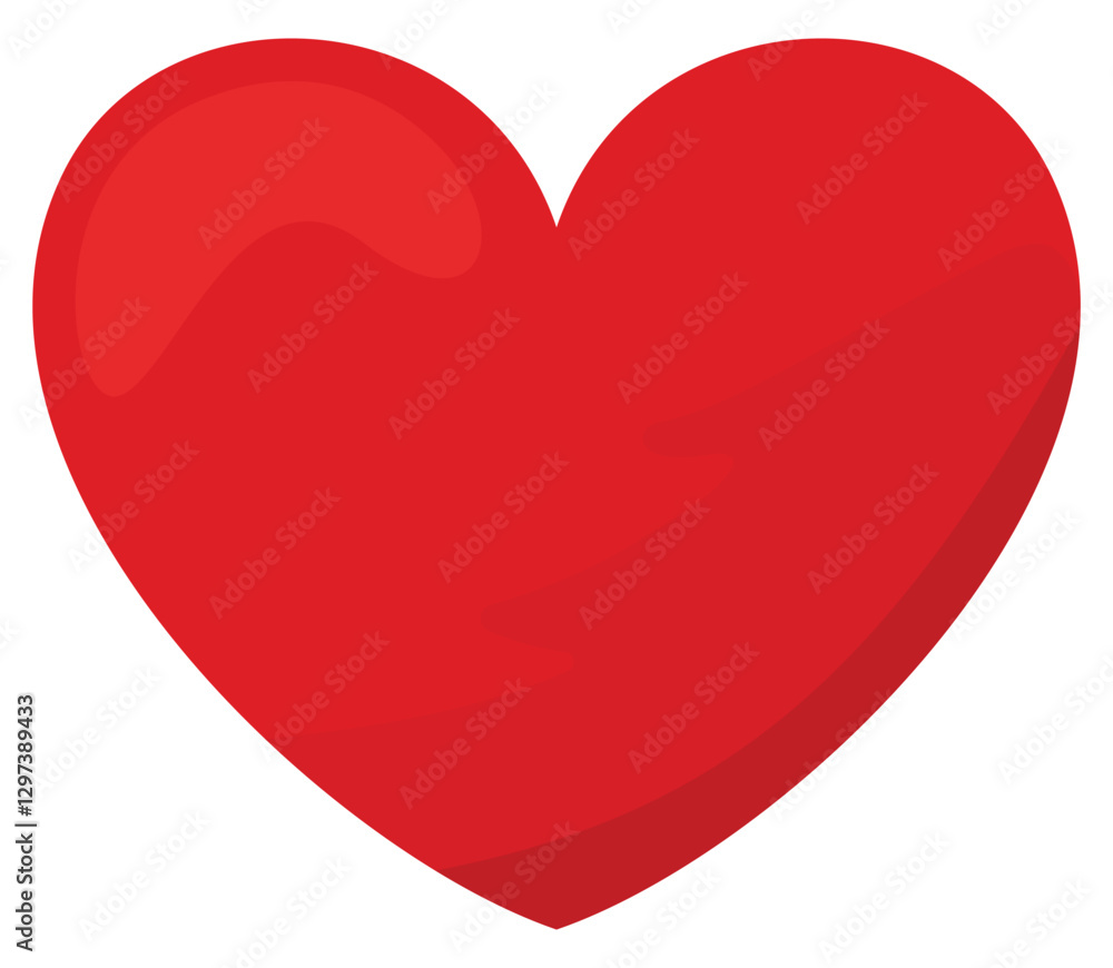 Vector heart symbol isolated on white background. Vector heart symbol isolated on white background.