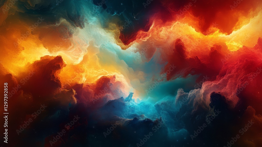 Fototapeta premium Abstract Background Swirling Scene with Background