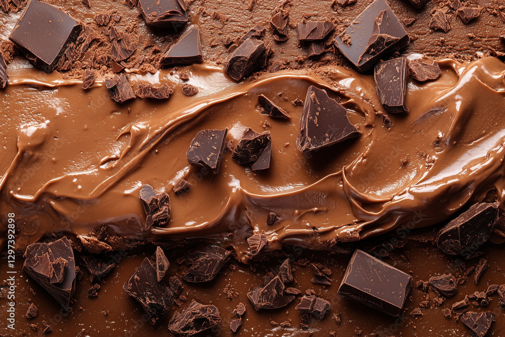 Chocolate cocoa ice cream brown texture background
Chocolate cocoa ice cream brown texture background