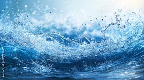 Mesmerizing Wave Splash Details Abstract Background for Graphic Design Projects
