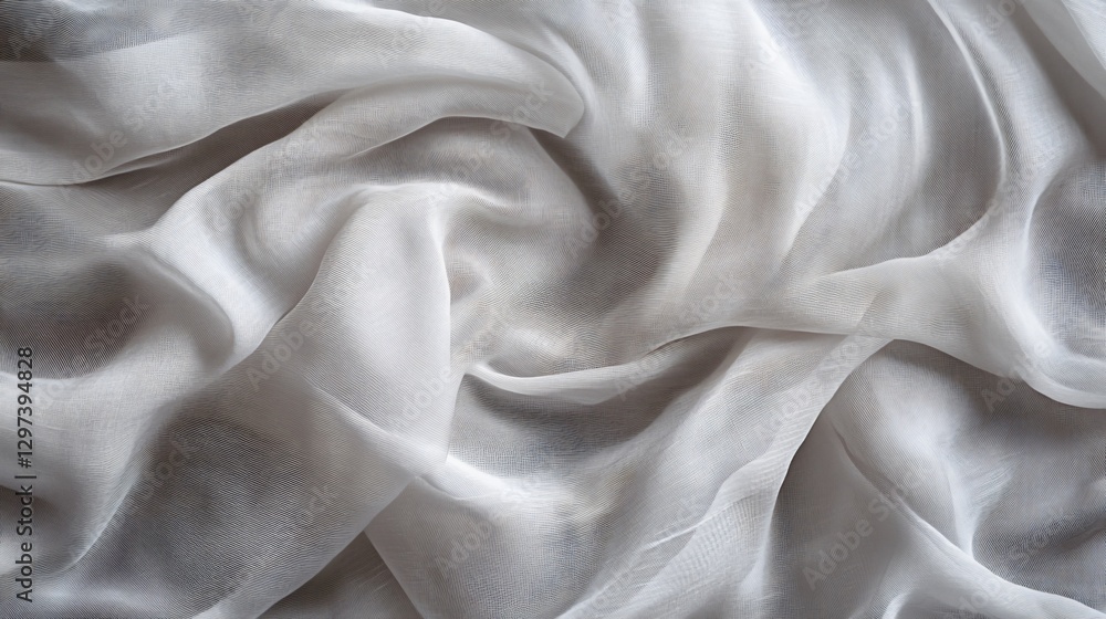 Obraz premium Elegant White and Gray Fabric Texture Background for Design Projects