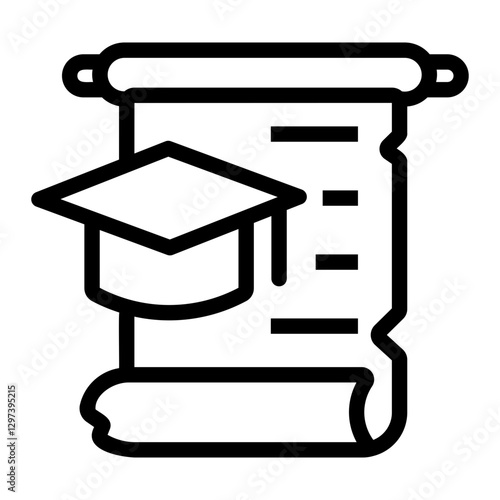 bachelor Line Icon