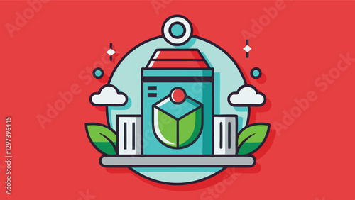 Vector illustration of a stylized character wearing a headband and surrounded by geometric shapes, set against a vibrant yellow background with a radiant design