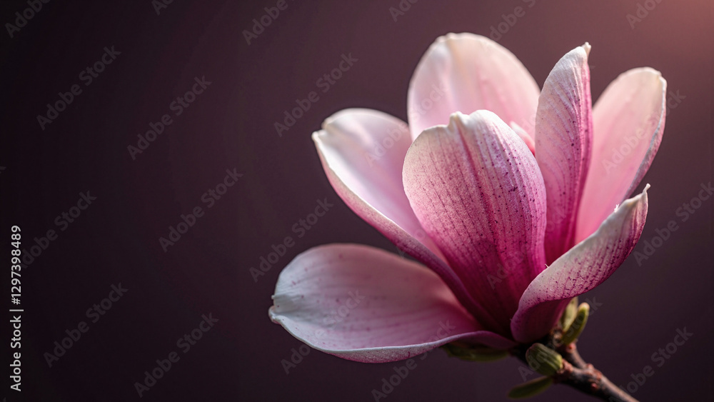 Magnolia Bloom: Elegant Pink Petals for Mother's Day Marketing, Greeting Cards, and Floral Designs Magnolia Bloom: Elegant Pink Petals for Mother's Day Marketing, Greeting Cards, and Floral Designs