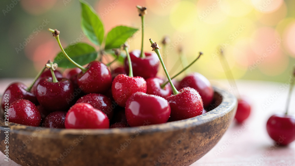 Fresh Cherries in Rustic Bowl: Mother's Day Inspiration for Culinary Gifts, Seasonal Recipes, and Healthy Living Fresh Cherries in Rustic Bowl: Mother's Day Inspiration for Culinary Gifts, Seasonal Recipes, and Healthy Living