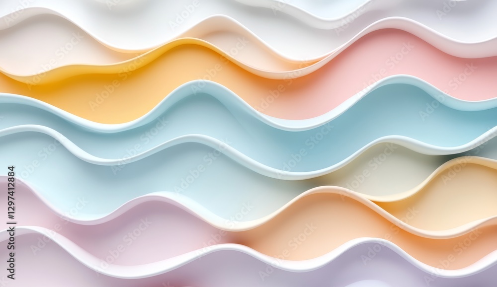 Abstract wavy colorful layers background Abstract wavy colorful layers background