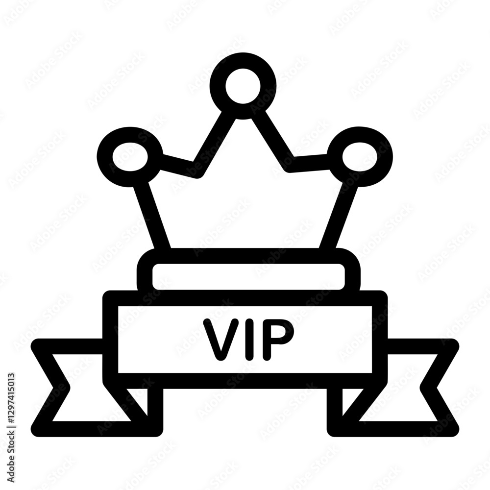 vip Line Icon vip Line Icon