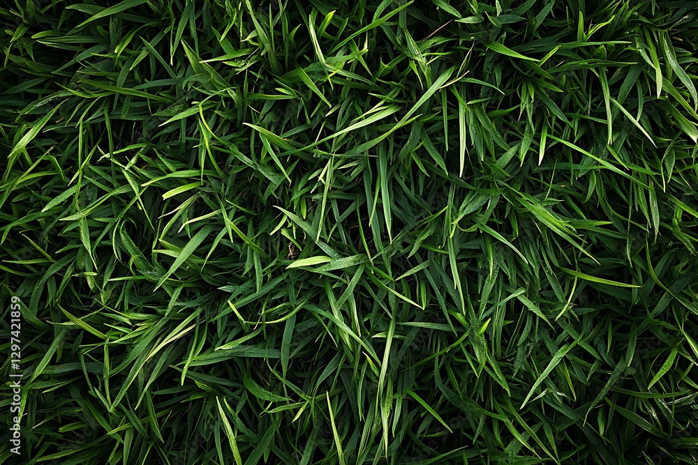 A photorealistic top view of vibrant green grass, showcasing fine details and texture in high resolution, perfect for nature, outdoor, or environmental-themed projects. A photorealistic top view of vibrant green grass, showcasing fine details and texture in high resolution, perfect for nature, outdoor, or environmental-themed projects.