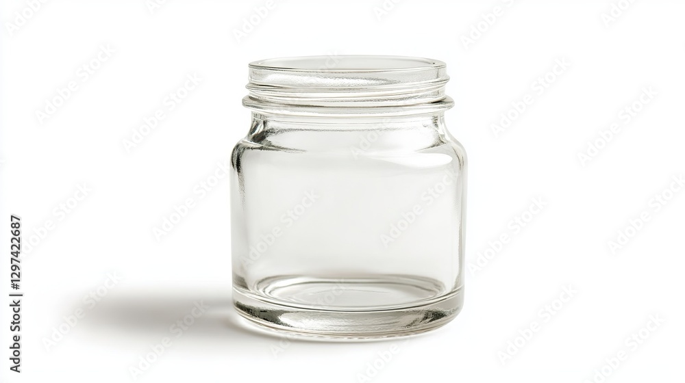 Clear Glass Jar with Liquid, Isolated on White
Clear Glass Jar with Liquid, Isolated on White