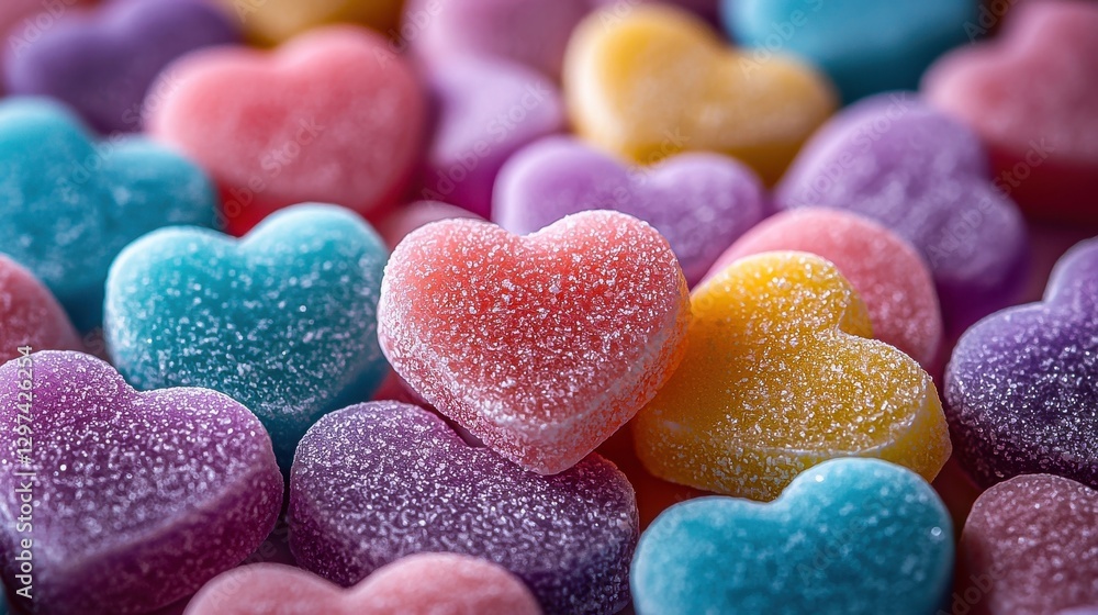 Valentine's Day: February 14, Celebrate with Colorful Heart-Shaped Candy Valentine's Day: February 14, Celebrate with Colorful Heart-Shaped Candy